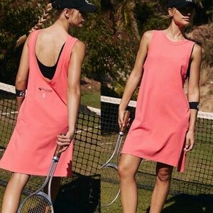 Neon Coral Free People Movement Hotshot Tunic Dress